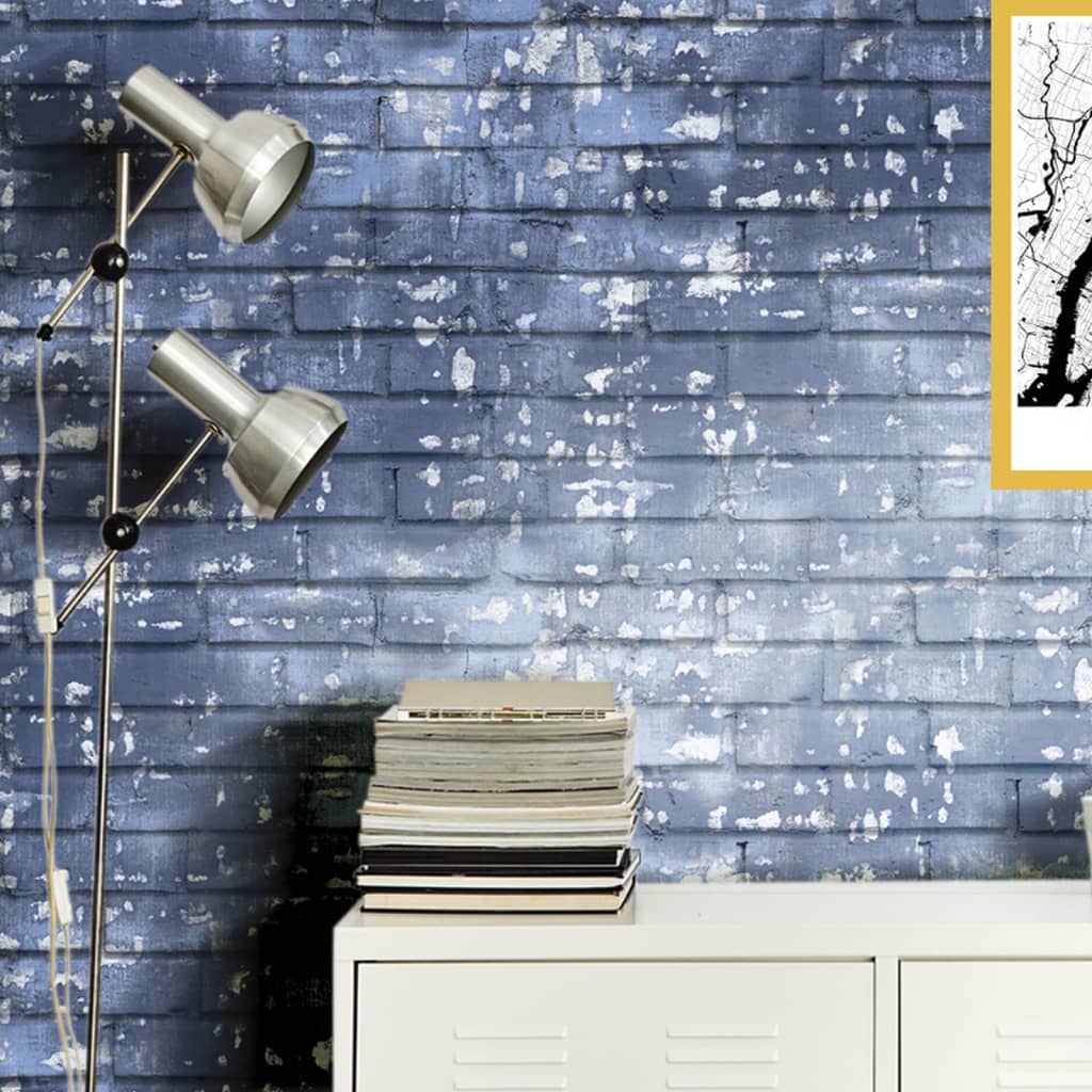 North Wall Noordwand Wallpaper Friends Coffee Pietre Blue