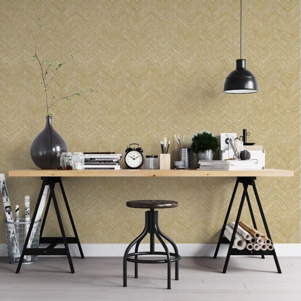 Wall North Noordwand Wallpaper Good Vibes Topchic Hrantbone Brown