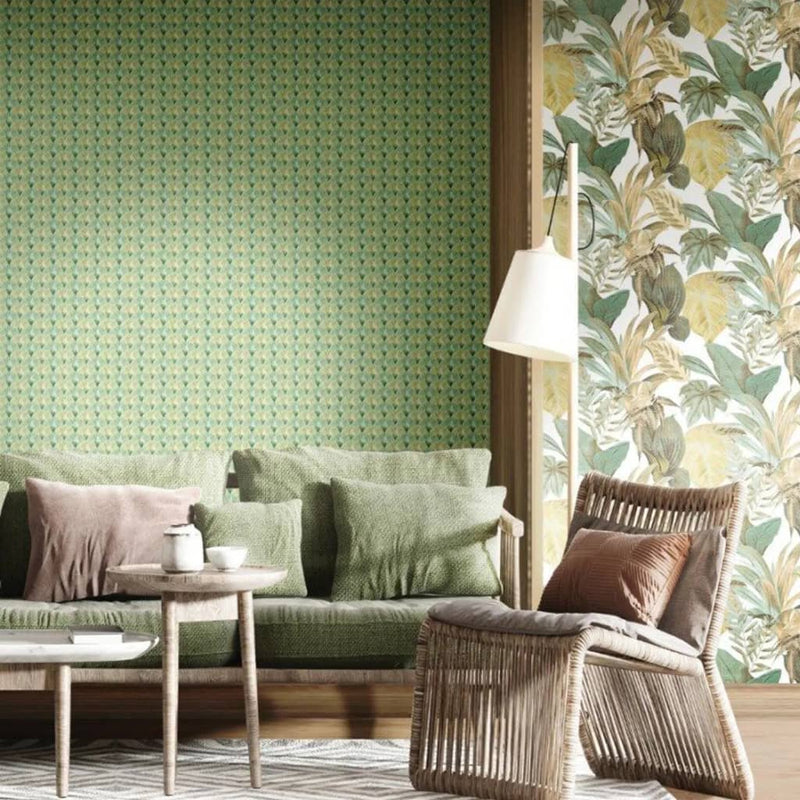 North Wall Noordwand Wallpaper Topchic Fans Green