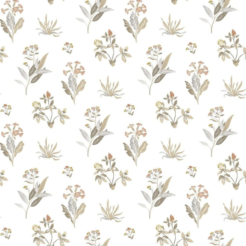 Noordwand noordwand behang blooming garden 6 flowers and plants wit en grijs