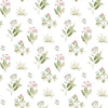 Noordwand behang blooming garden 6 flowers and plants wit en groen