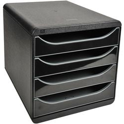 Vaschetta portacorrispondenza exacompta big-box 3104214d nero lucido