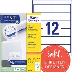 Multifunctional labels avery 2640 pieces white