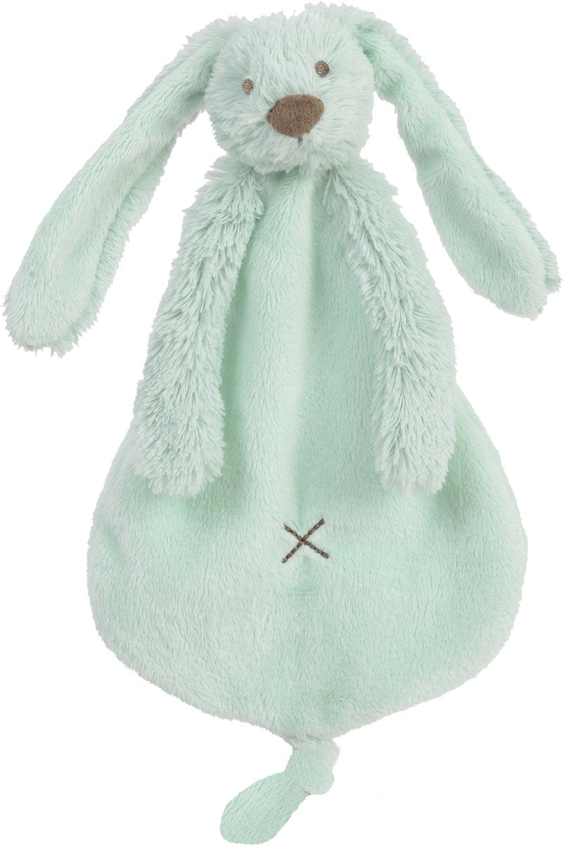 Panno da coccole Happy Horse Rabbit Richie - verde laguna - regalo per bambini
