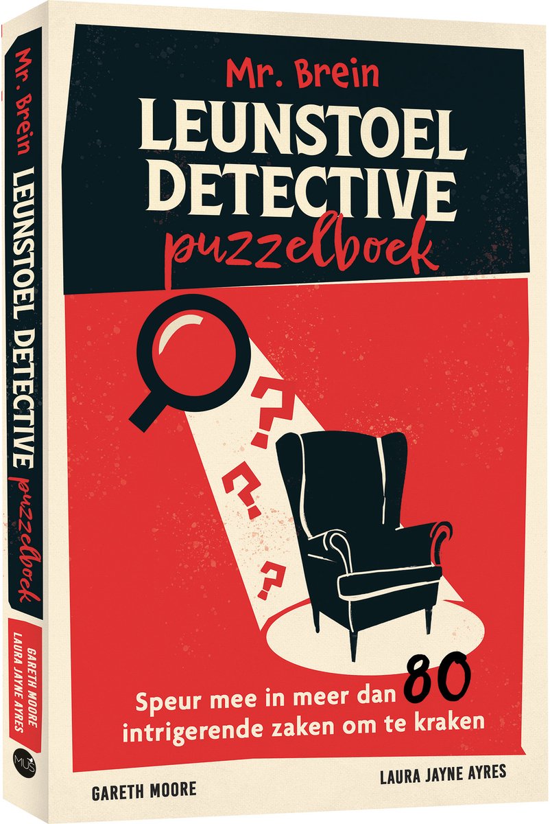 Libro de rompecabezas de detectives del sillón Mr. Brain