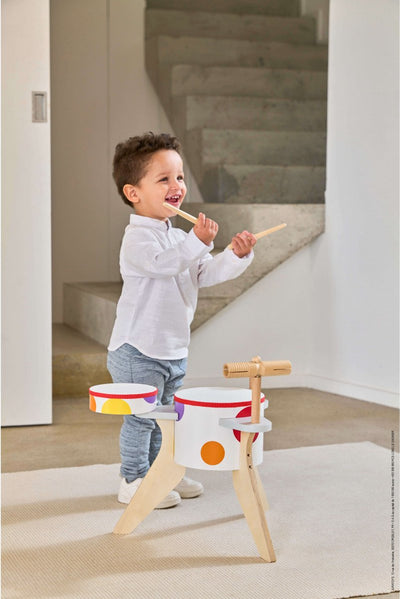 Janod - coriandoli - batteria - per piccoli musicisti