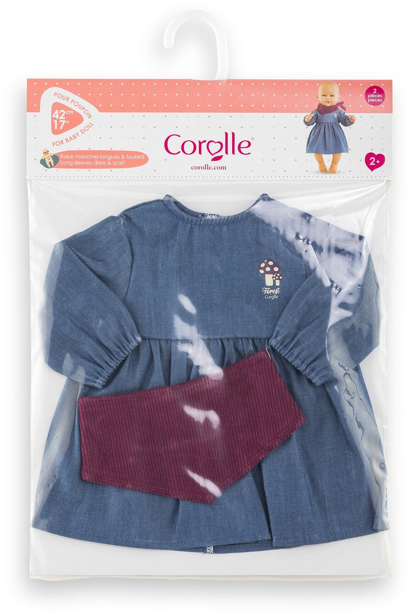 Corolle jeans collo da bambola con sciarpa piccolo esploratore - 42 cm