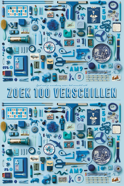 Póster del juego Stratier XL - encuentra 100 diferencias (azul) - juego
