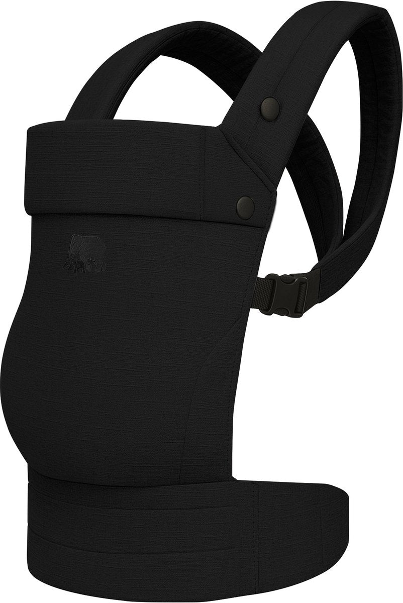 Deryan amora draagzak baby linnen - ergonomische babydrager - zwart