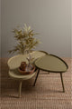 Tavolino in legno mae - mdf di pino - seppia - 40x61x50