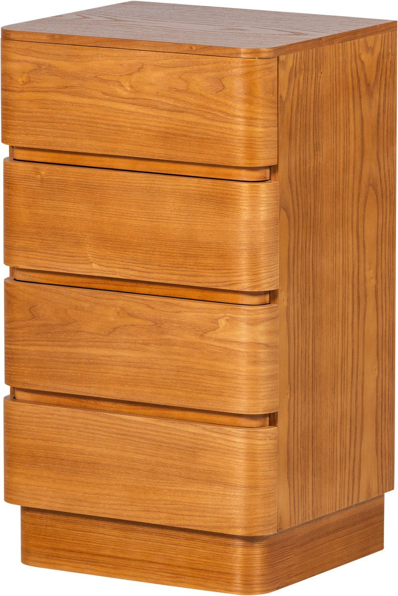 Comodino cassettiera Woood fejo - mdf - marrone - 70x40x34