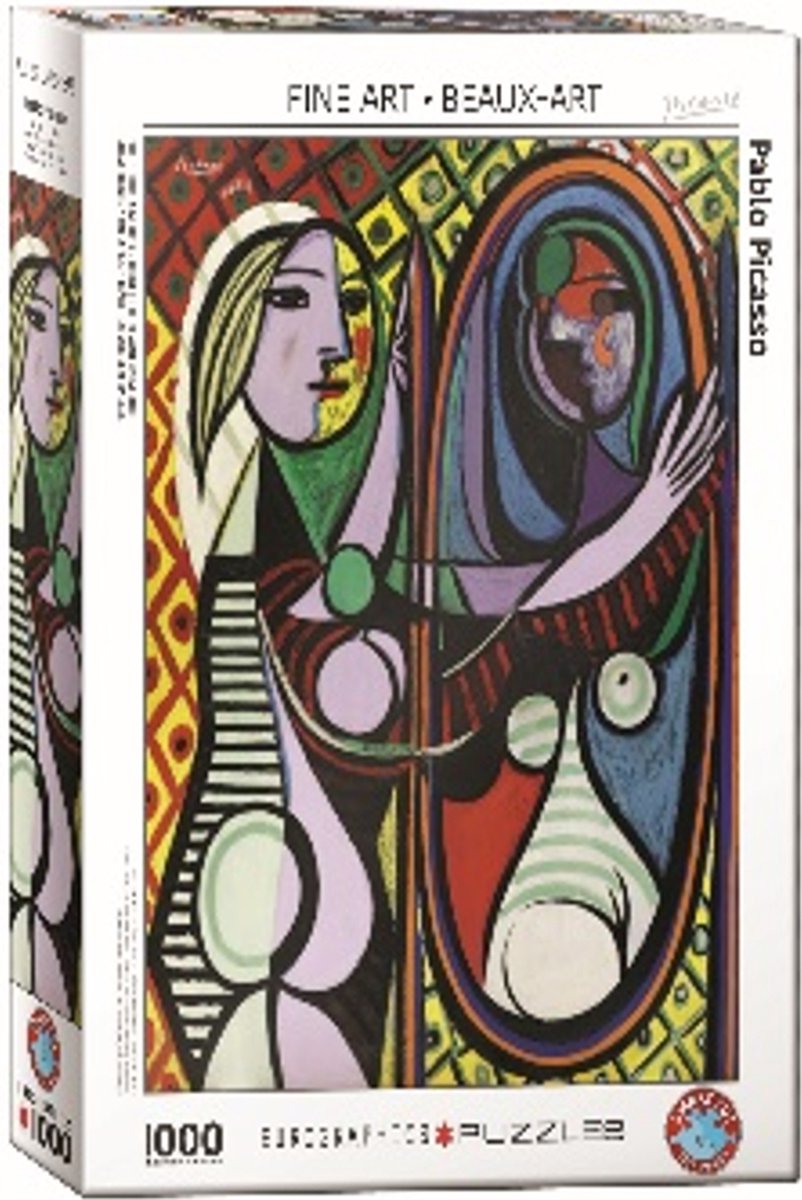 Eurographics - ragazza davanti a uno specchio [jeune fille devant un miroir] - pablo picasso - 1000 pezzi 48×68 cm (l×a) - puzzle d'arte