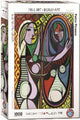 Eurographics - ragazza davanti a uno specchio [jeune fille devant un miroir] - pablo picasso - 1000 pezzi 48×68 cm (l×a) - puzzle d'arte