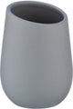 Wenko portacepillos badi cerámica gris mate - vaso para cepillos de dientes