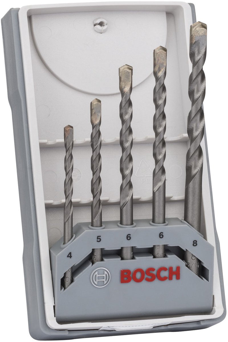 Bosch - Set di punte per calcestruzzo da 5 pezzi cyl-3 4; 5; 6; 6; 8 mm