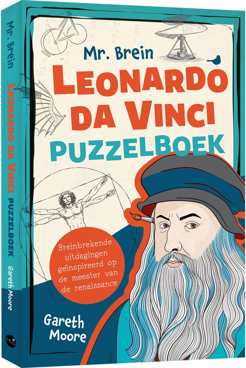 Bbnc editores mr.brain leonardo da vinci libro de rompecabezas