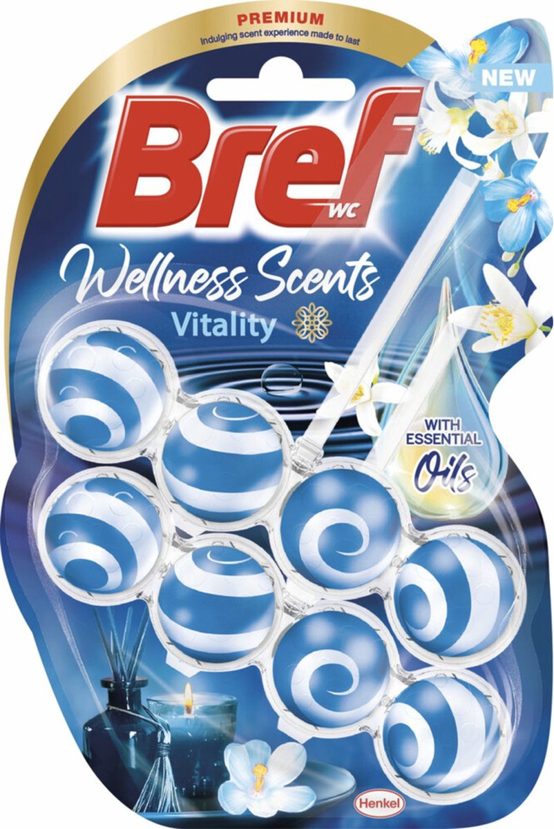 Bref blocco WC benessere profuma vitalità - 2 pezzi