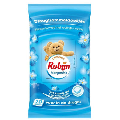 Fogli per asciugatrice Robijn 20 pezzi freschi di mattina | 3 pezzi