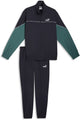 Tuta da ginnastica unisex Puma in tessuto colorblock - nuovo blu scuro
