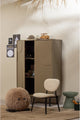 Woood cadiz opbergkast - grenen - mud - 135x85x40