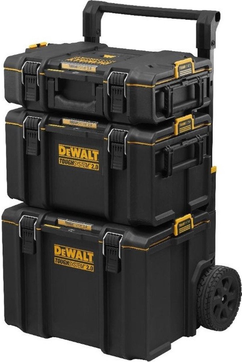 Dewalt toughsystem 2.0 - gereedschapskofferset - 3-delig - ip65 water- en stofdicht - mobiel
