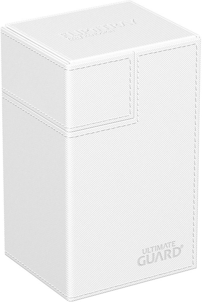 Ultimate guard flip'n'tray 80+ xenoskin - cajas de tarjetas blancas