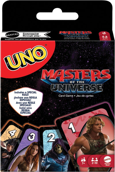 Giochi Mattel Uno Masters of the Universe film 2026 - gioco di carte