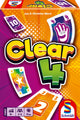 Schmidt ® - clear 4 - gioco di carte veloce - gioco d'azione con carte push e jolly - da 8 anni - 2-4 giocatori