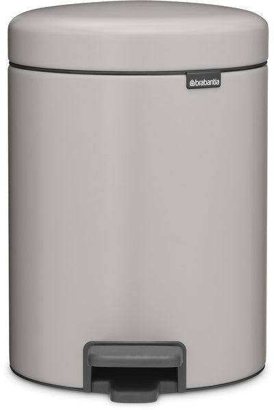Pattumiera Brabantia newicon - 5 litri - bagno - grigio tenue