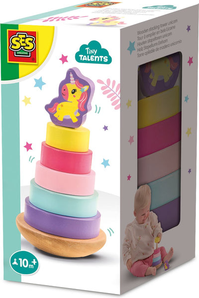 SES Wooden Stack Tower Unicornio