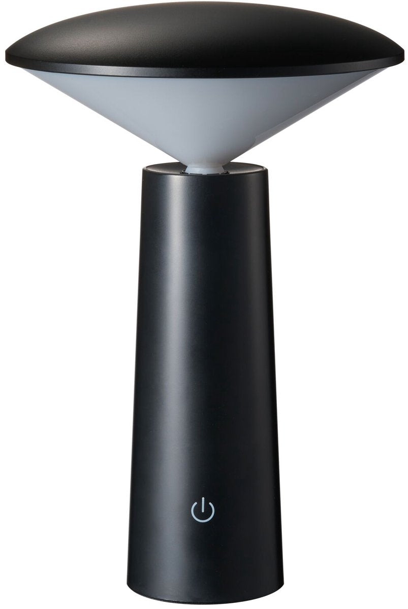 Lampada da tavolo LED Pauleen adorabile interruttore bianco brillante 150lm 1,5w nero
