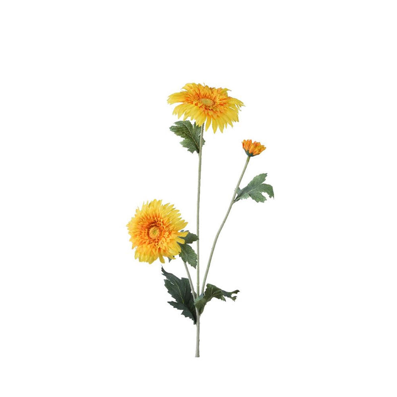 Decoris fiore artificiale margherita h68cm giallo