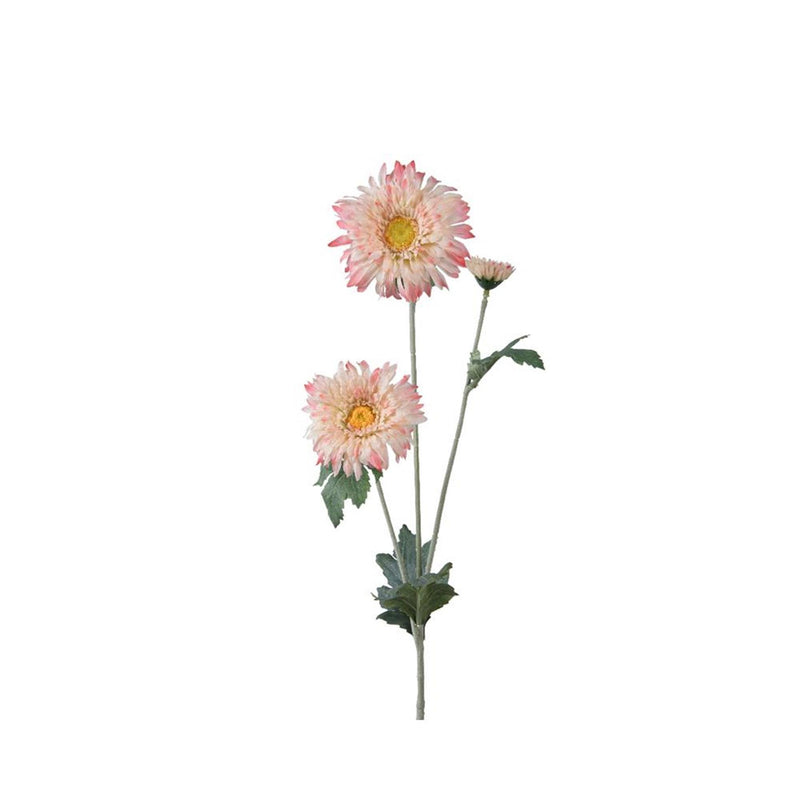 Decoris fiore artificiale margherita h68cm rosa tenue