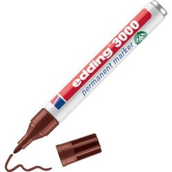 Pennarello indelebile 3000 ultra edding 1,5-3mm rotondo marrone resistente all'acqua ad asciugatura rapida