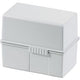 Contenitore Han grigio chiaro A6 polistirolo da 300 carte, acciaio 16,5 x 9,6 x 12,8 cm