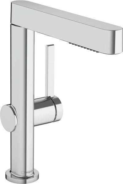 Hansgrohe Finoris - rubinetto lavabo - con piletta di scarico - 230mm - doccetta estraibile - 2 funzioni getto - cromo