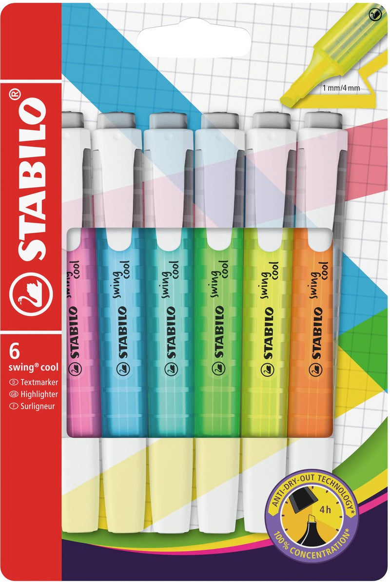 Stabilo Swing Cool Markerstifti, 6st.