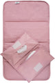 Kipkep napper combi verschonings-set - mauve - verschoonmatje incl. luieretui - wasbaar - waterafstotende zijde