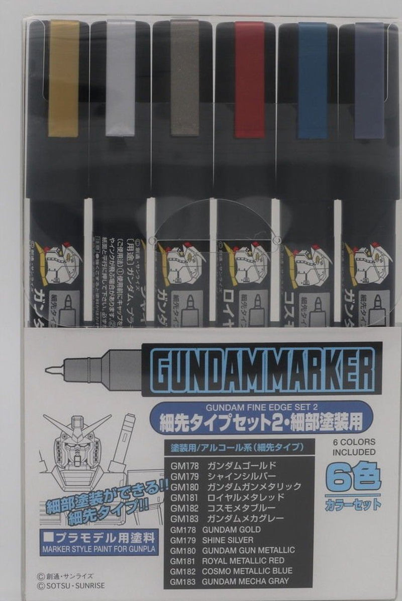 Senza marchio Gundam - Gundam Marker Ams-126 Fine Edge Set 2