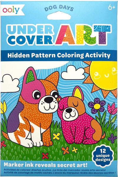Ooly - arte sotto copertura - 12 pagine da colorare con motivi nascosti - Giornate canine