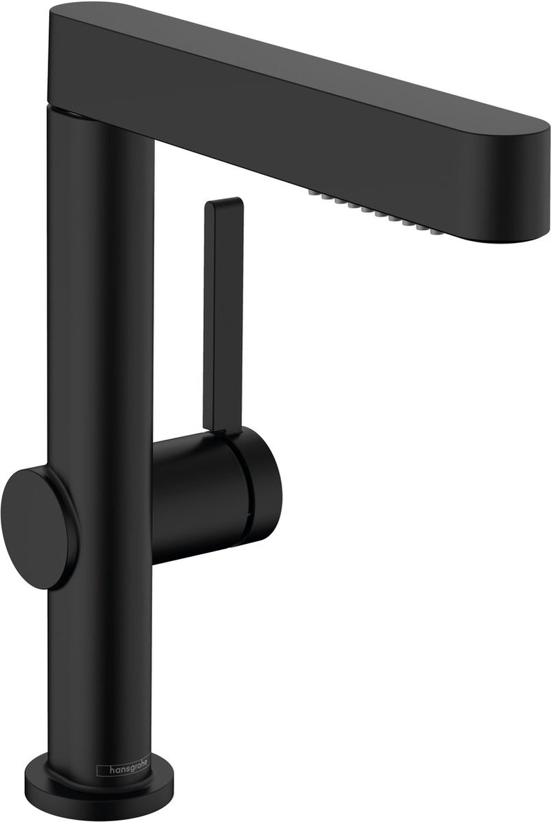 Hansgrohe finoris - rubinetto lavabo - con piletta di scarico - 230mm - doccetta estraibile - 2 funzioni jet - nero opaco