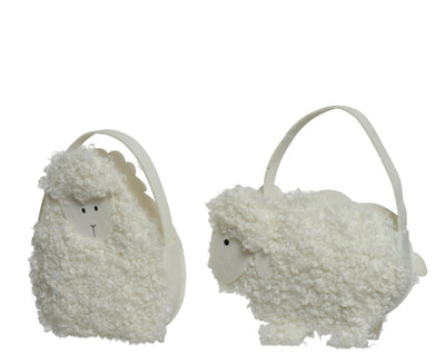 Borsa Decoris teddy pecora l7,5-l28-h28cm