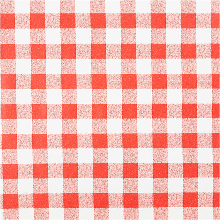 Toalla de lavado, ventana, B: 140 cm, rojo, blanco, 20 m 1 rollo