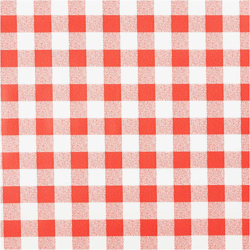 Toalla de lavado, ventana, B: 140 cm, rojo, blanco, 20 m 1 rollo