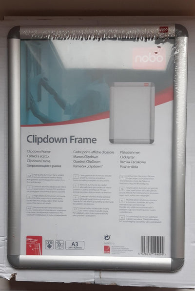 Nobo kliklijst essence a3 aluminium | 5 stuks
