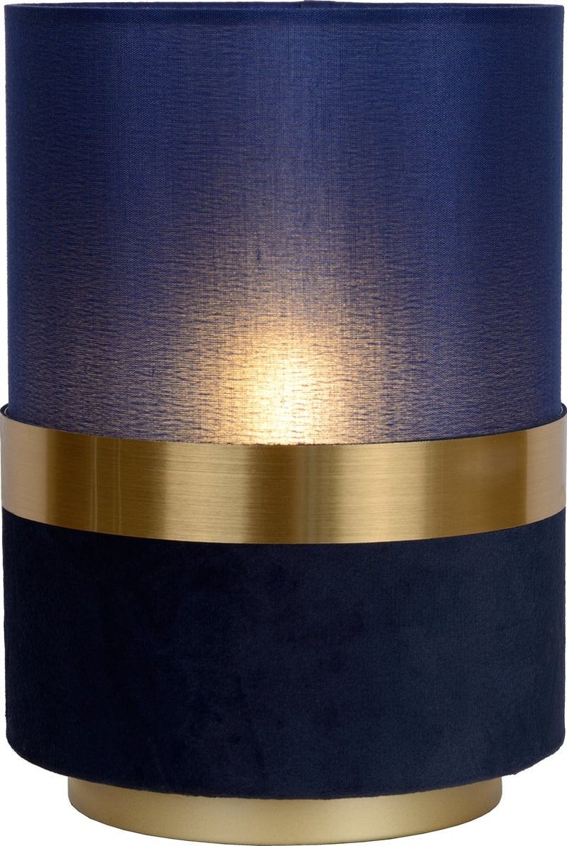 Lucide extravaganza tusse - lampada da tavolo - ø 15 cm - 1xe14 - blu