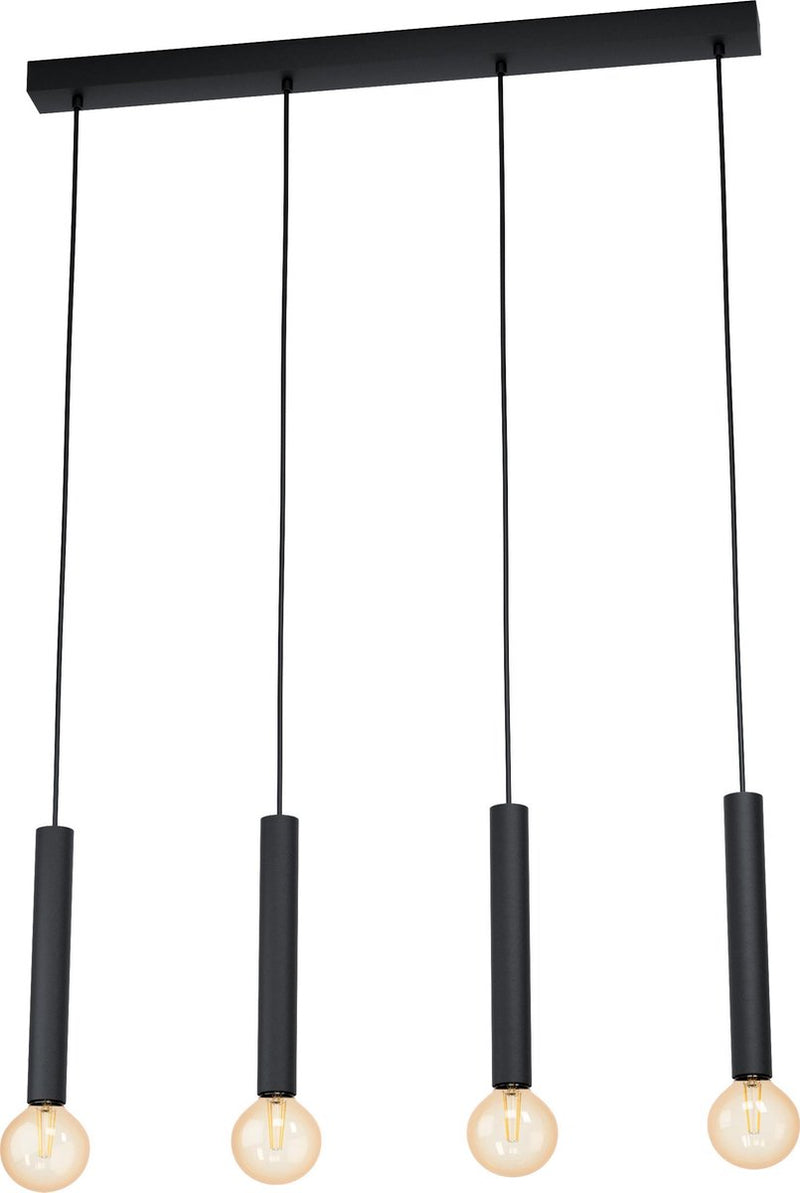 Eglo cortenova - lampada a sospensione - e27 - 84 cm - nera
