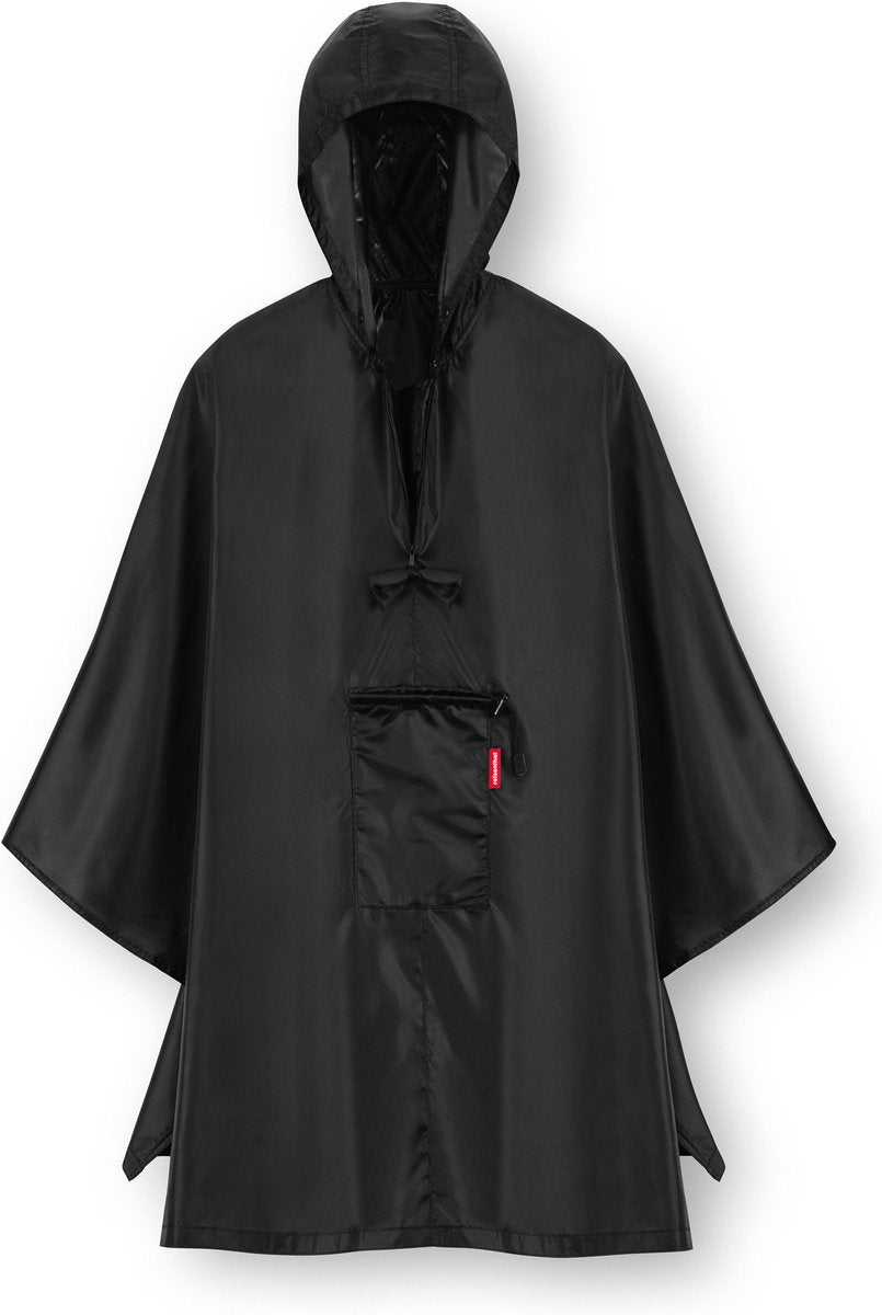 Reisenthel mini maxi poncho regenponcho - opvouwbaar - zwart