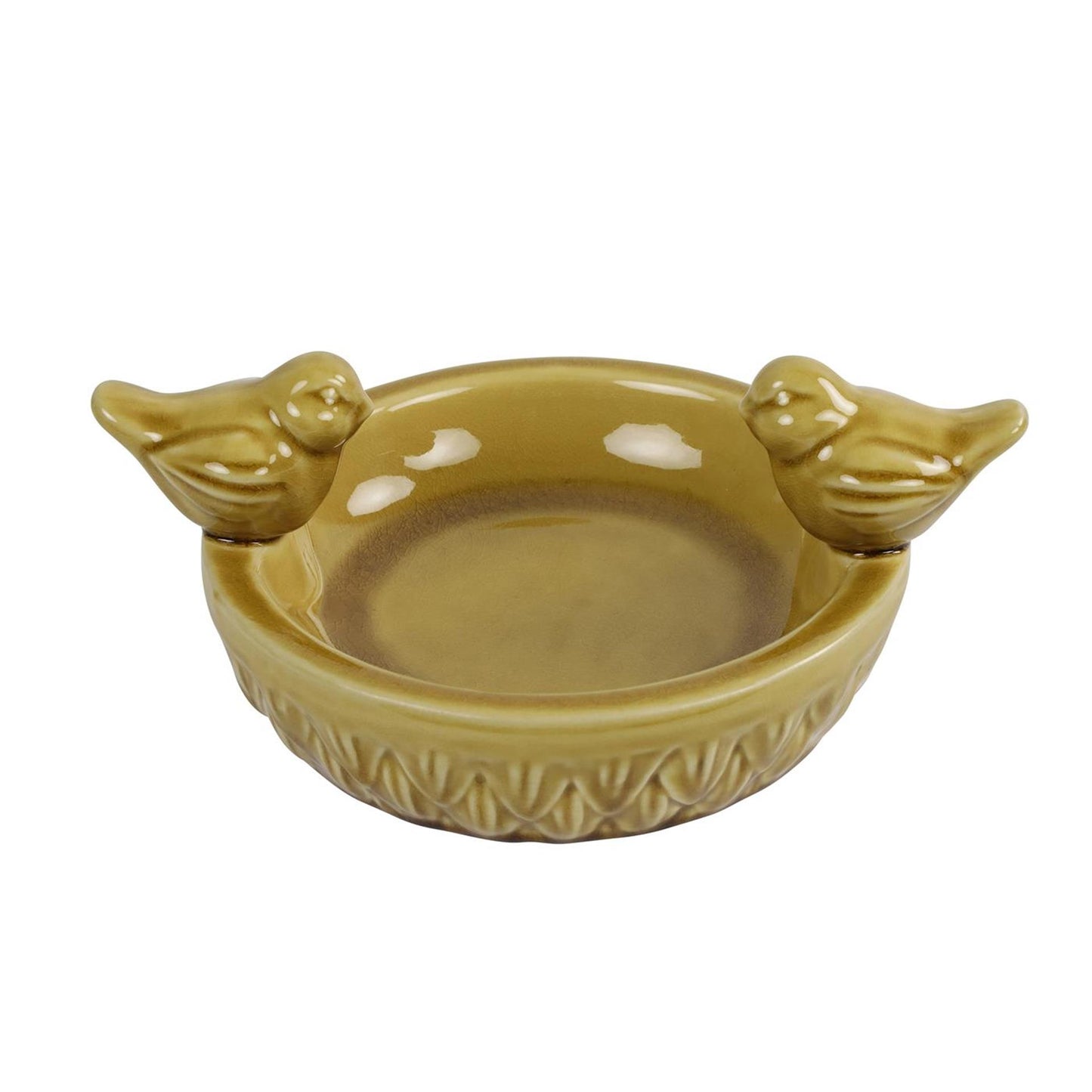 Countryfield vogelbad geel 19,5x19,5x10cm