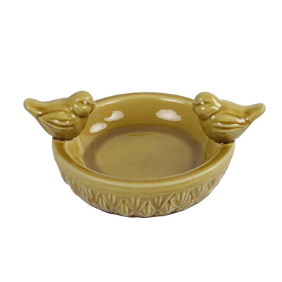 Countryfield vogelbad geel 19,5x19,5x10cm